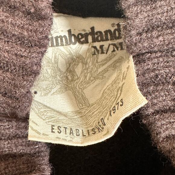 Timberland Fair Isle Nordic-Pattern 100% Lambswool Sweater Sz M - Picture 4 of 9